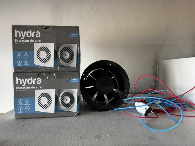 Extractor de Aire Hydra HY-VF1150B Silencioso 23W Blanco Empotrable